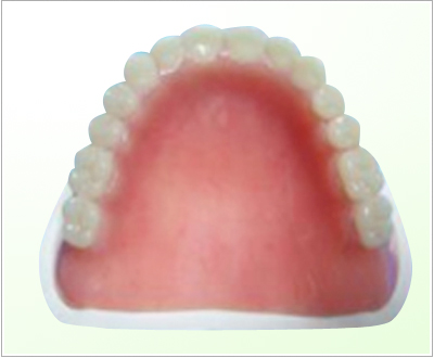 Repair for non -crushing gel dentures